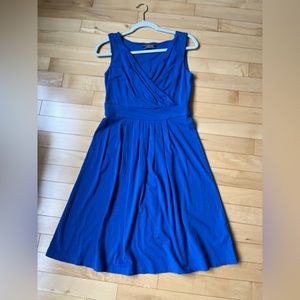 Lands End electric blue cotton dress in small (size 6/8)